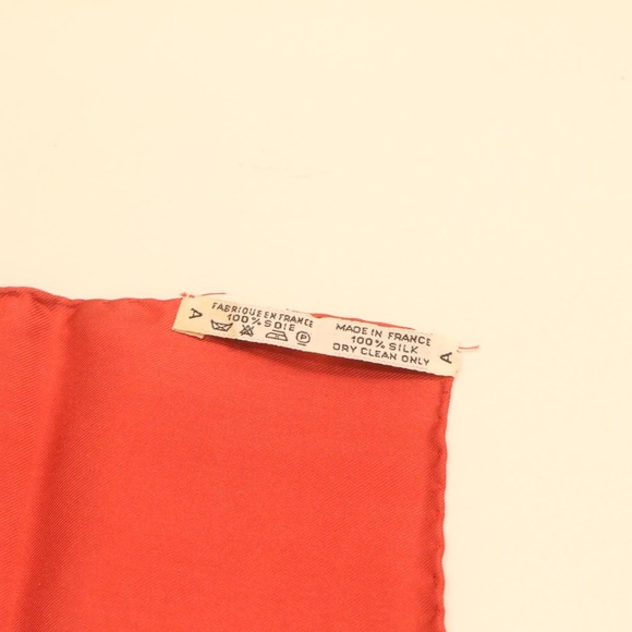 HERMES Carre 90 BRIDES de GALA Scarf 100% Silk Red Auth am1165g - Picture 9 of 9